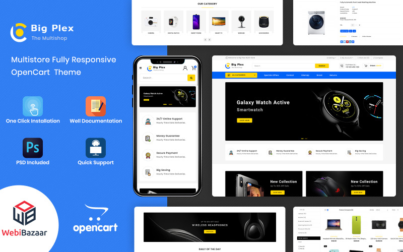 Big Plex - Modello OpenCart reattivo multiuso