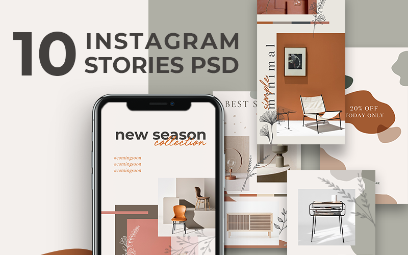 Download Шаблон для соцсетей "Brown Instagram Stories Social Media Template" / Brown Instagram Stories Social Media Template - Шаблон для соцсетей на тему графика instagram templates social media stories template story