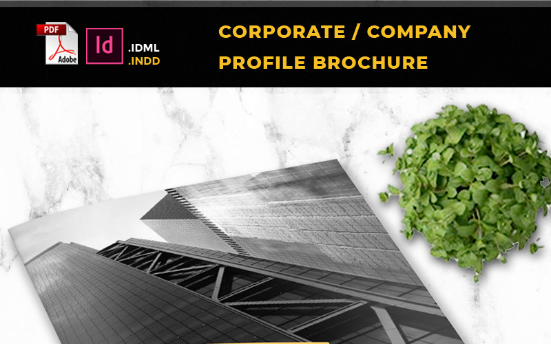 Brožura profilu společnosti A4 sv. 02 - Šablona Corporate Identity