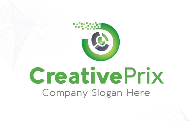 Download Шаблон логотипа "CreativePrix Logo Template" / CreativePrix Logo Template - Шаблон логотипа на тему графика agency ambiguous art artistic brainstorm bulb c colorful corporate cracking creative creativity design developer dot fresh graphic idea illustrator logo