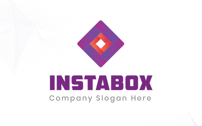 Download Шаблон логотипа "Instabox Logo Template" / Instabox Logo Template - Шаблон логотипа на тему графика abstract adrenaline car chat color colorful door fast grand logo modern motor motors move prix professional red ride style talk