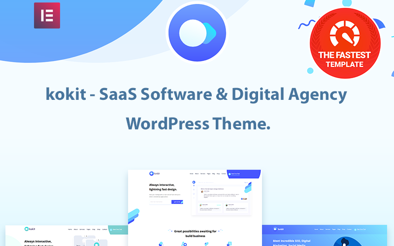 kokit – тема WordPress програмного забезпечення SaaS і цифрового агентства