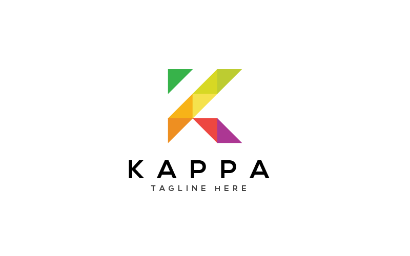 Шаблон логотипа Kappa