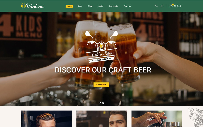 тема woocommerce магазина напитков и вин