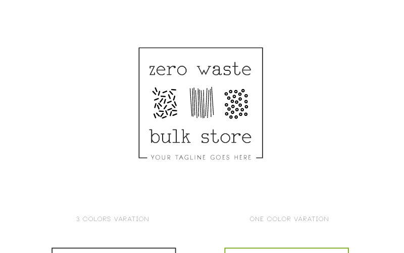 Download Шаблон логотипа "Bulk Food Store Logo Template" / Bulk Food Store Logo Template - Шаблон логотипа на тему графика bulk food grocery wholesale zero waste