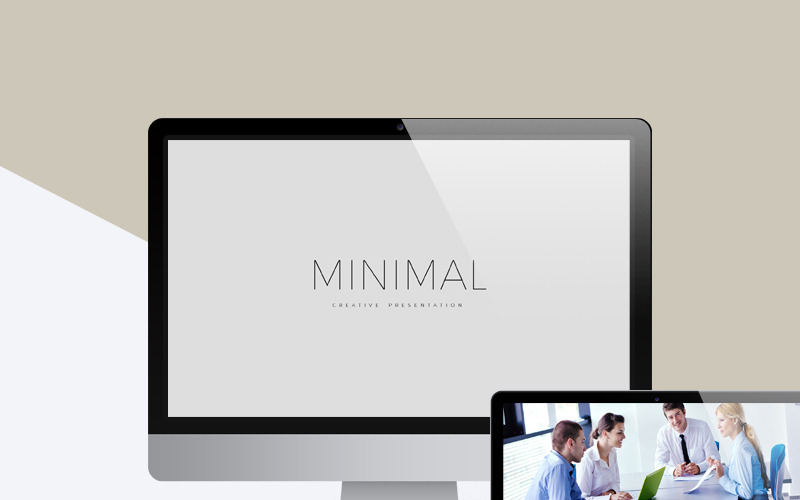 Minimals Bedrijfspresentatiepakket PowerPoint-sjabloon