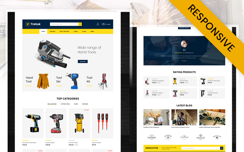 Tretuk - En İyi Araç Mağazası OpenCart Duyarlı Şablonu