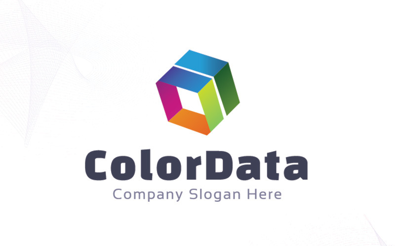 Download Шаблон логотипа "ColorData Logo Template" / ColorData Logo Template - Шаблон логотипа на тему графика bold business color colorful company data logo modern professional server service tech unique