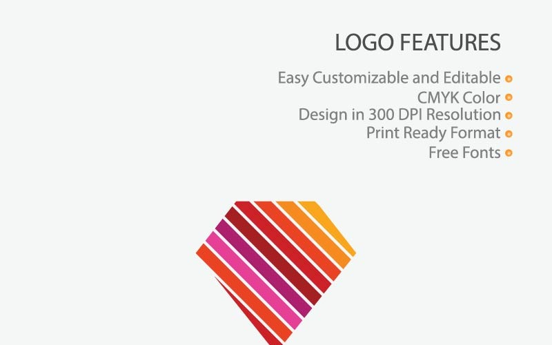 Download Шаблон логотипа "Colorful Diamond Logo Template" / Colorful Diamond Logo Template - Шаблон логотипа на тему графика geometric creative element logo design modern sign icon color symbol template abstract jewel jewelry style shape vector concept gem diamond