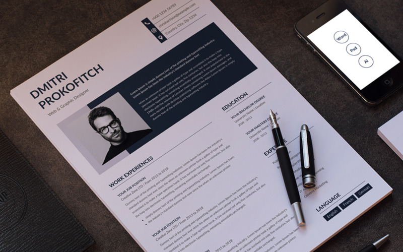 Dmitri Prokofitch CV-sjabloon