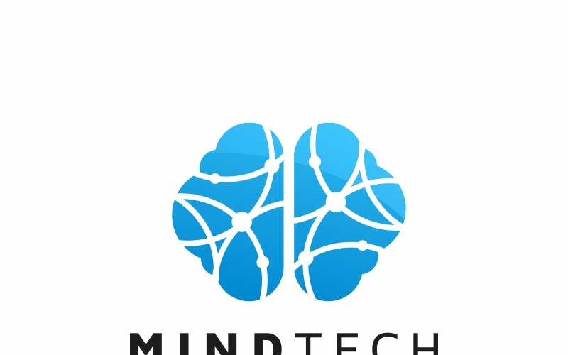 Szablon Logo Digital Mind
