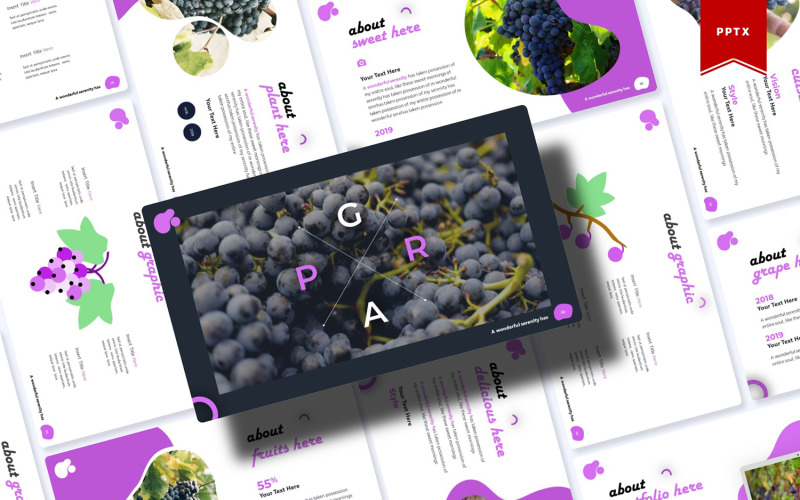 Winogrona | Szablon PowerPoint