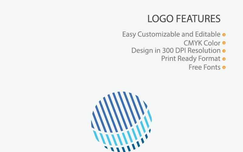 Download Шаблон логотипа "Creative Circle Design Logo Template" / Creative Circle Design Logo Template - Шаблон логотипа на тему графика abstract vector design icon template circle creative shape symbol company geometric element blue graphic corporate logo logotype branding line round