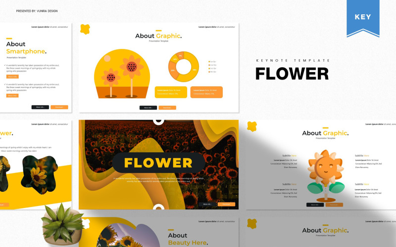 Flower - Keynote-sjabloon