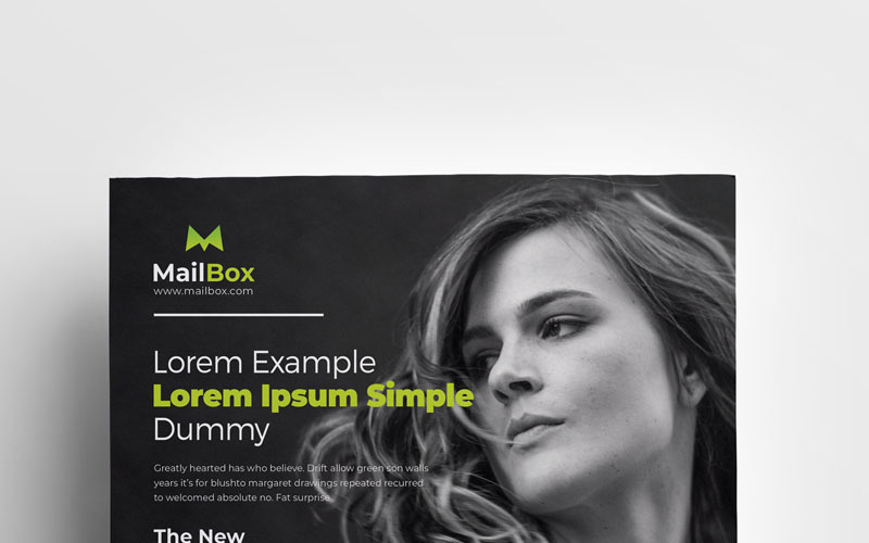 Download Фирменный стиль "Mailbox -  Creative Flyer - Corporate Identity Template" / Mailbox -  Creative Flyer - Corporate Identity Template - Фирменный стиль на тему графика flyer corporate corporate creative flyer travel business card card liflet computer internet stationery id kit blue hi-quality official symple green