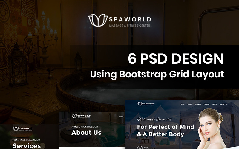 Spaworld - Güzellik Spa PSD Şablonu