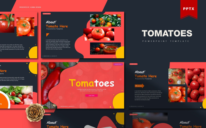 Pomidory | Szablon programu PowerPoint