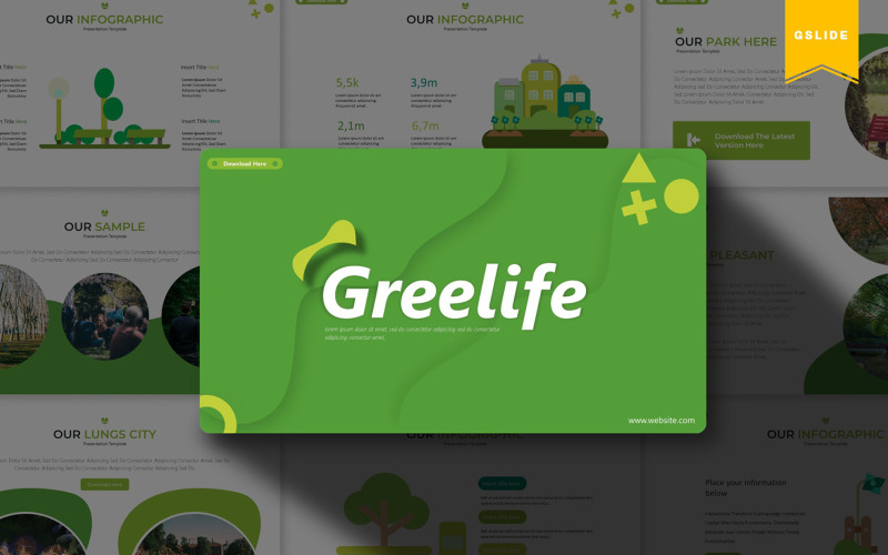 yeşil hayat | PowerPoint şablonu