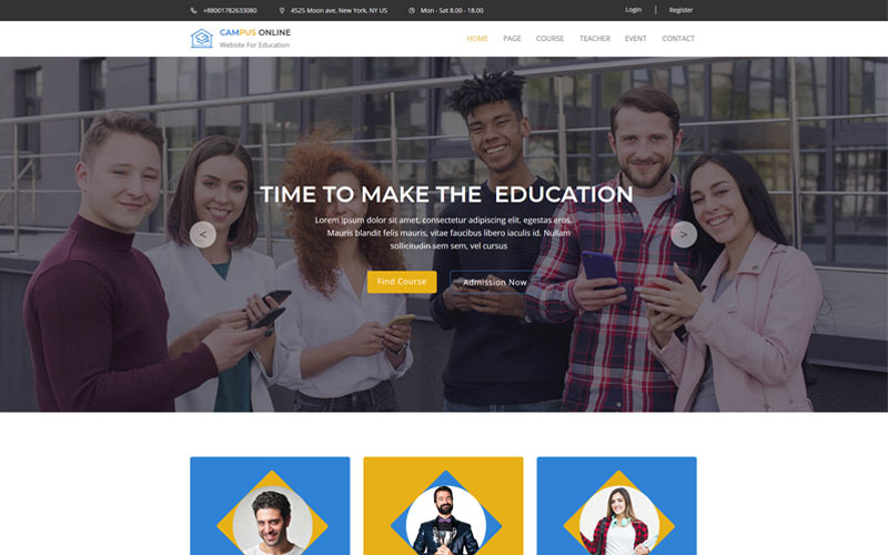 Education & Course Muse Template