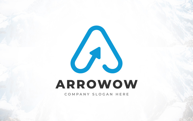 Kreativní Značka Písmeno A Arrow Logo Design