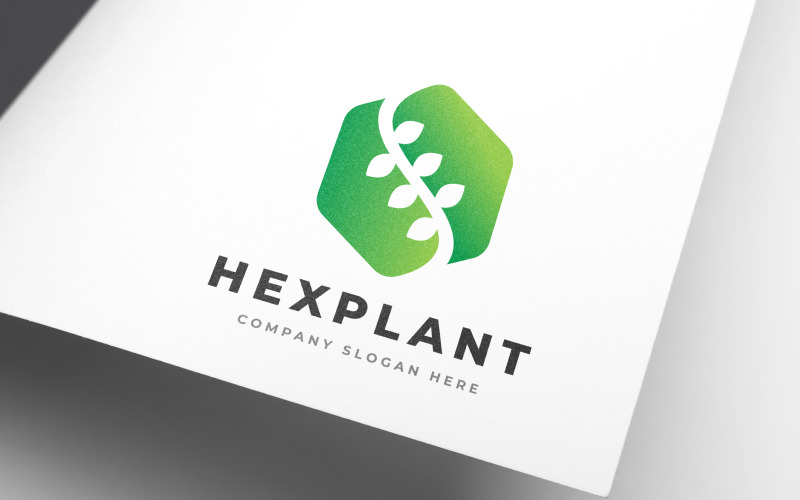 Download Шаблон логотипа "Modern Hexa Plant - Farm &amp; Agriculture Logo Template" / Modern Hexa Plant - Farm &amp; Agriculture Logo Template - Шаблон логотипа на тему графика modern,hexa,hexagonal,minimal,agriculture,botanic,cane,corn,cow,dairy,farm,farmer,farming,food,grain,grass,harvest,hay,yard,land