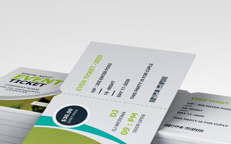 Download Фирменный стиль "Circle Event Ticket - Corporate Identity Template" / Circle Event Ticket - Corporate Identity Template - Фирменный стиль на тему графика ticket event simple stationery technology web corporate flyer creative flyer travel business card corporate card liflet computer internet id kit