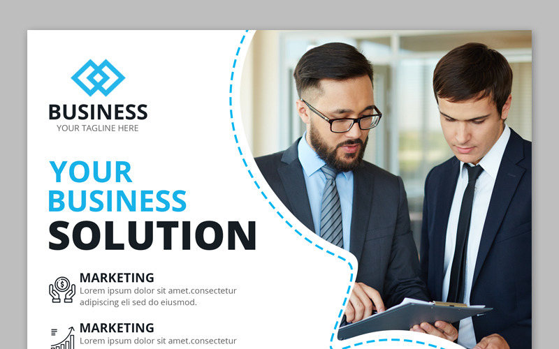 Download Шаблон для соцсетей "Corporate Business Banner Social Media Template" / Corporate Business Banner Social Media Template - Шаблон для соцсетей на тему графика banner agency corporate creative social business template shapes layout marketing website multipurpose professional cover finance company ads promo abstract minimal