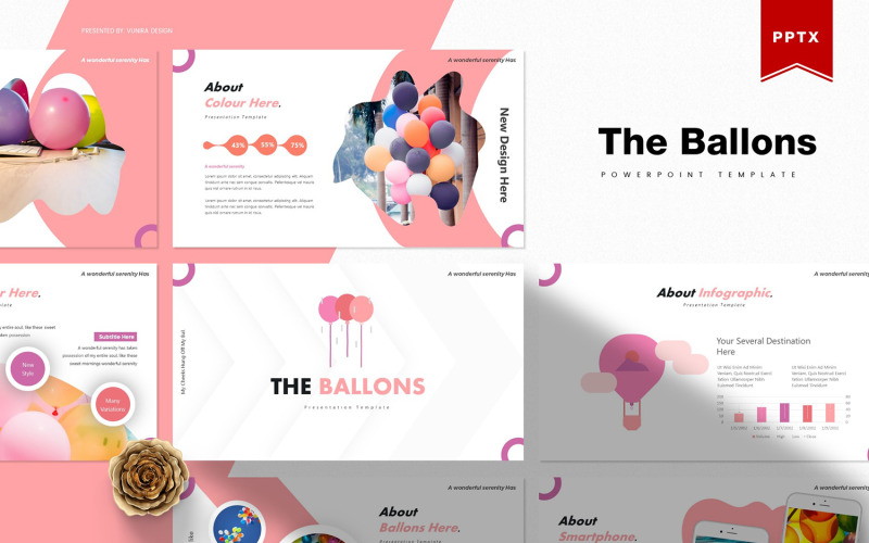 De ballons | PowerPoint-sjabloon
