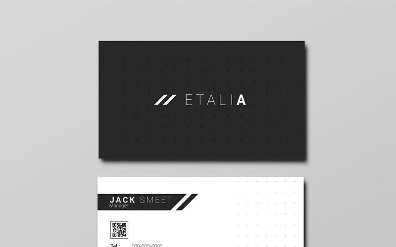 Download Фирменный стиль "ETLIA Business Card - Corporate Identity Template" / ETLIA Business Card - Corporate Identity Template - Фирменный стиль на тему графика business card visiting photoshop psd printable editable corporate company professional clean minimal creative