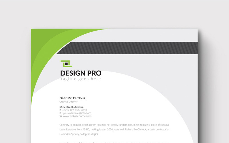 Download Фирменный стиль "Design Pro - Corporate Identity Template" / Design Pro - Corporate Identity Template - Фирменный стиль на тему графика simply template clean professional illustration logo colorful style letter corporate a4 print layout formal creative abstract corporation contract business letterhead