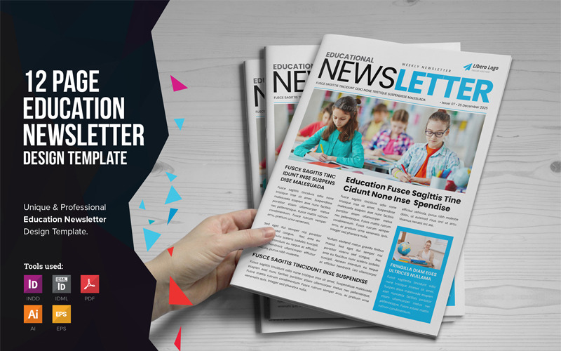 Download Фирменный стиль "Educare - Education Newsletter Design - Corporate Identity Template" / Educare - Education Newsletter Design - Corporate Identity Template - Фирменный стиль на тему графика newsletter design corporate company multipurpose business education school college study university eco ecology green ecological nature product marketing annual monthly