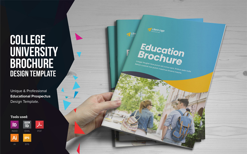 Download Фирменный стиль "Edupack - Education Prospectus Brochure - Corporate Identity Template" / Edupack - Education Prospectus Brochure - Corporate Identity Template - Фирменный стиль на тему графика education brochure catalog trifold leaflet flyer school college university study prospectus newsletter magazine institute student real estate travel agency medical