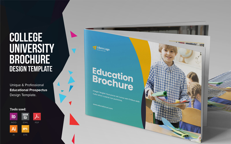 Download Фирменный стиль "EdupackH - Education Prospectus Brochure - Corporate Identity Template" / EdupackH - Education Prospectus Brochure - Corporate Identity Template - Фирменный стиль на тему графика education brochure catalog trifold leaflet flyer school college university study prospectus newsletter magazine institute student real estate travel agency medical