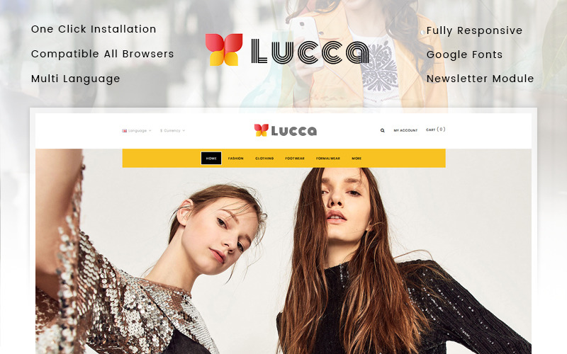 шаблон модного магазина opencart