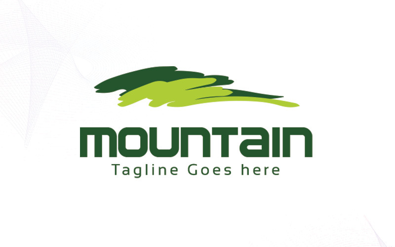 Шаблон логотипа горы