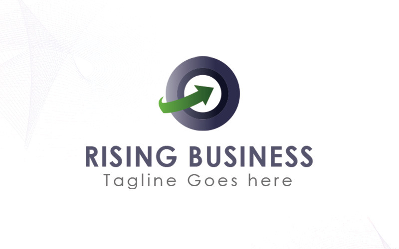 Шаблон логотипа растущего бизнеса