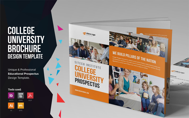 Download Фирменный стиль "EducatorH - Education Prospectus Brochure - Corporate Identity Template" / EducatorH - Education Prospectus Brochure - Corporate Identity Template - Фирменный стиль на тему графика education brochure catalog trifold leaflet flyer school college university study prospectus newsletter magazine student travel medical institute real-estate multipurpose product