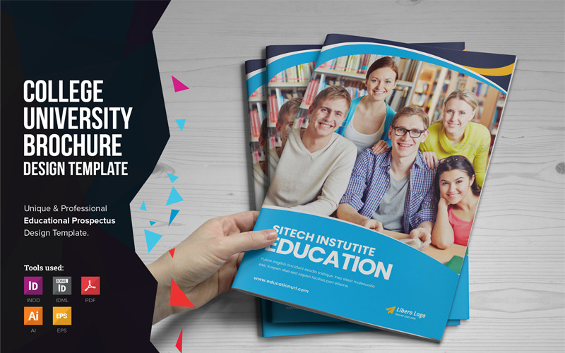 Download Фирменный стиль "Educure - Education Prospectus Brochure - Corporate Identity Template" / Educure - Education Prospectus Brochure - Corporate Identity Template - Фирменный стиль на тему графика education brochure catalog trifold leaflet flyer magazine newsletter school college university study prospectus instute student bundle travel education-brochure proposal education-trifold