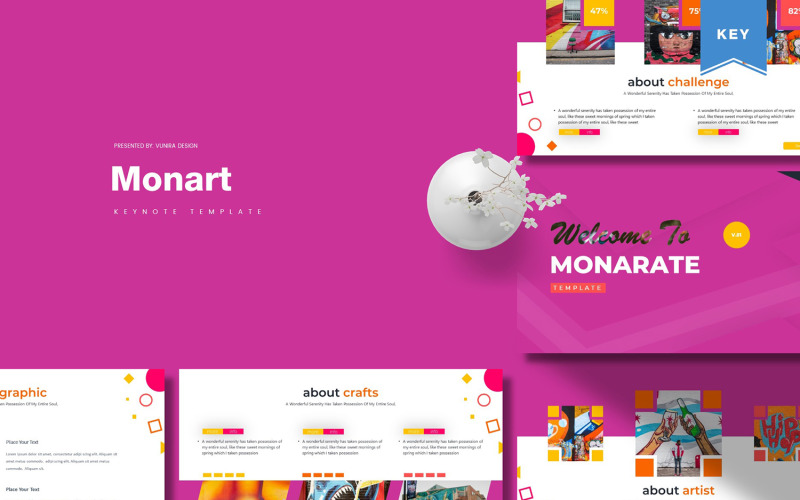 Monart-主题演讲模板