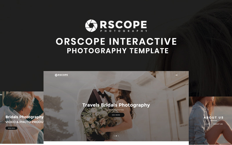 Orscope - шаблон веб-сайту для інтерактивної фотографії