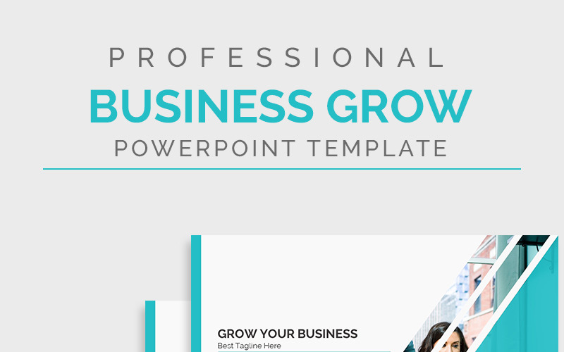 Plantilla de presentación de PowerPoint de crecimiento empresarial PowerPoint modelo