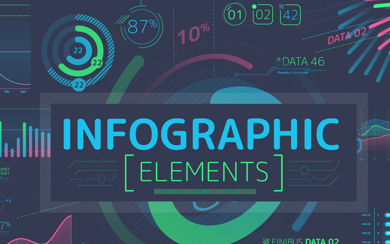 Verwaltete Infografik-Elemente After Effects Intro