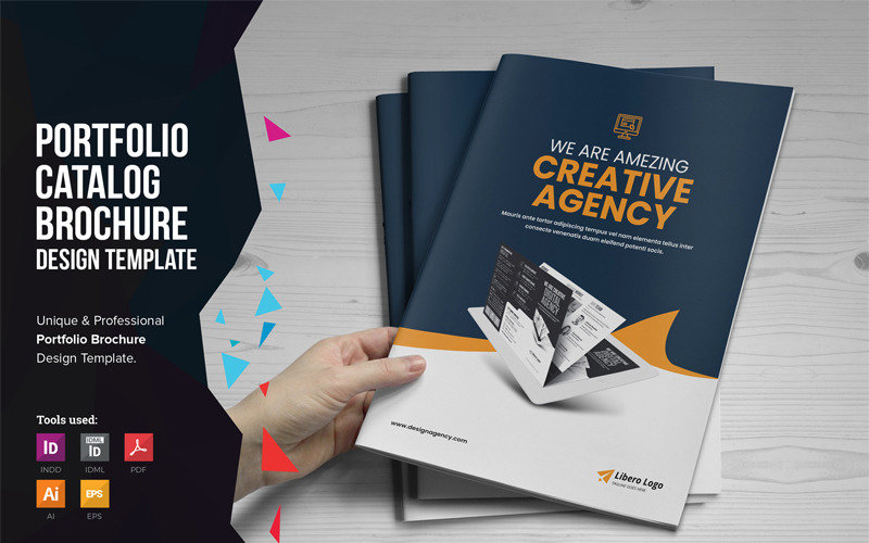 Download Фирменный стиль "Bifrost - Portfolio Bifold Brochure Design - Corporate Identity Template" / Bifrost - Portfolio Bifold Brochure Design - Corporate Identity Template - Фирменный стиль на тему графика creative agency brochure catalog trifold digital portfolio leaflet showcase product photography design service corporate multipurpose template graphic designer web work