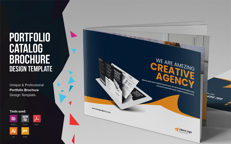 Download Фирменный стиль "BifrostH - Portfolio Bifold Brochure Design - Corporate Identity Template" / BifrostH - Portfolio Bifold Brochure Design - Corporate Identity Template - Фирменный стиль на тему графика creative agency brochure catalog trifold digital portfolio leaflet showcase product photography design service corporate multipurpose template graphic designer web work