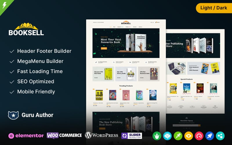 Booksell - Boeken- en briefpapierwinkel WooCommerce-thema