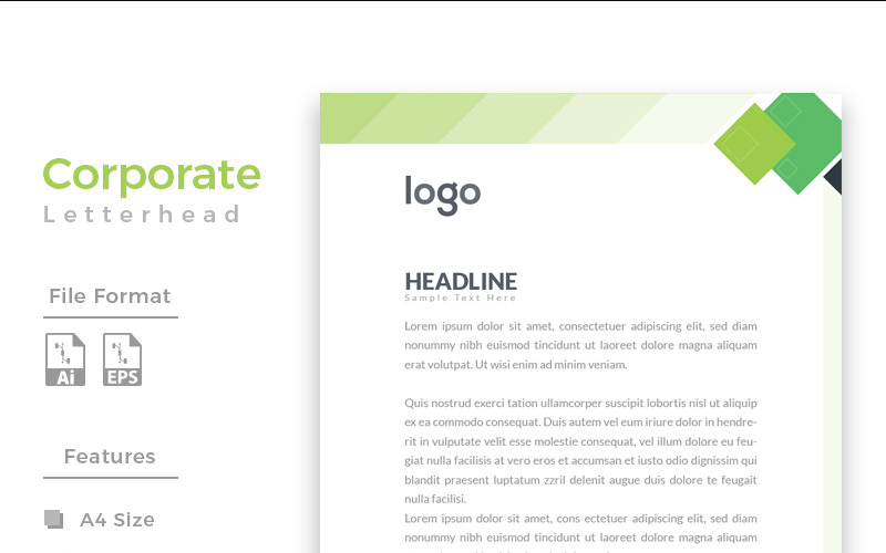 Download Фирменный стиль "Design Pro - Corporate Identity Template" / Design Pro - Corporate Identity Template - Фирменный стиль на тему графика template clean professional illustration logo style letter corporate print layout creative abstract corporation contract business letterhead headline vector company design