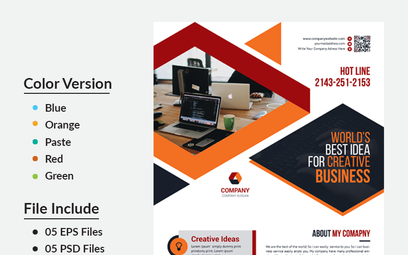 Download Фирменный стиль "DHA Business Flyer - Corporate Identity Template" / DHA Business Flyer - Corporate Identity Template - Фирменный стиль на тему графика flyer corporate liflet computer internet stationery poster id kit blue hi-quality official sample business logo professional modern art standard creative