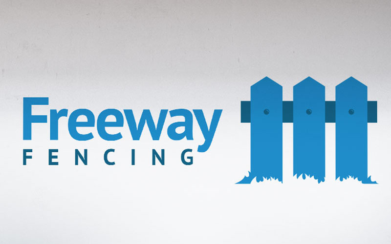 Freeway Fencing Construction & Security Logo Template