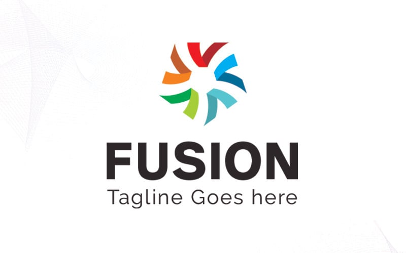 Download Шаблон логотипа "Fusion Logo Template" / Fusion Logo Template - Шаблон логотипа на тему графика agency all analysis business capital circle communication creative cycle design developer development fresh helix holding in invest management marketing colorful