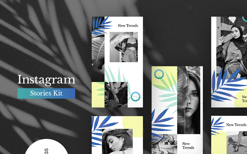 Instagram Stories Kit (Vol.35) Шаблон соціальних медіа